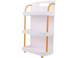 Prateleira Para Artigos Diversos Com 3 Níveis, Em Pp Branco, Organizador De Maquiagem Para Produtos Cuidados Com A Pele