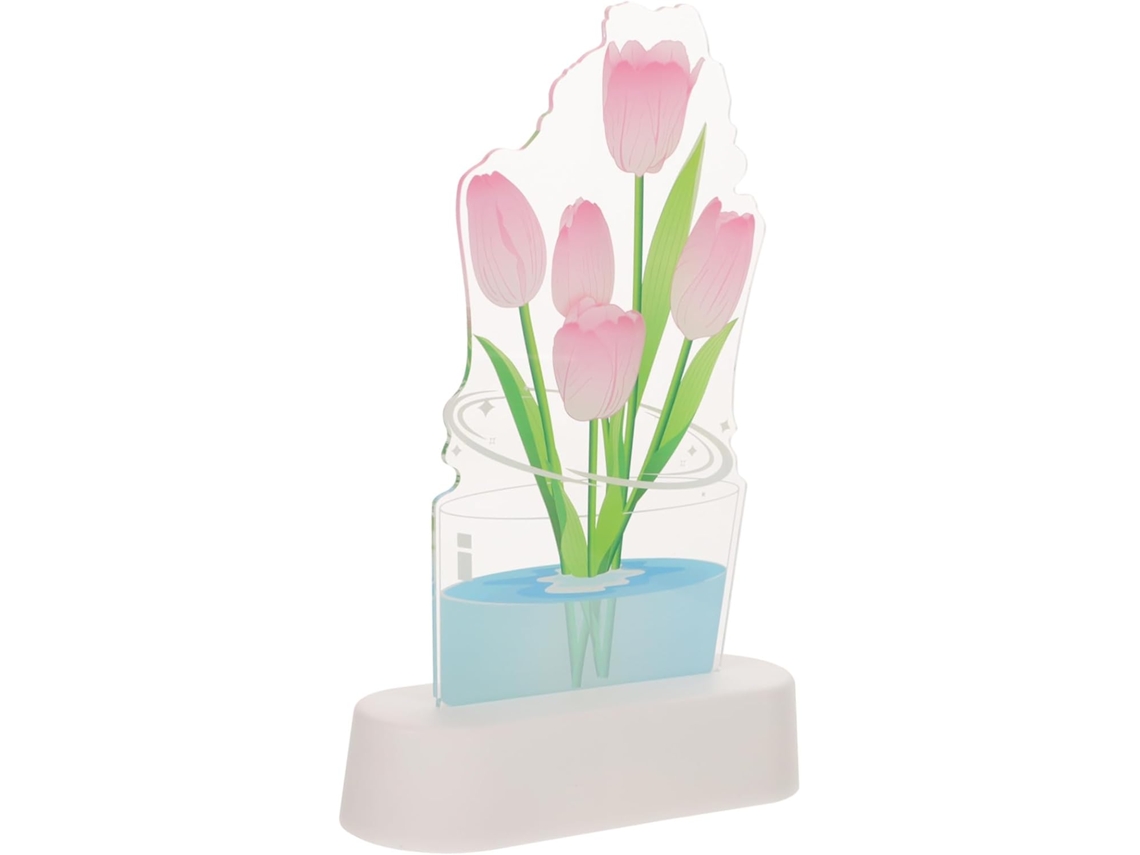 Luminária Noturna Hemobllo Tulipa 3d, Decorativa Com Efeito Visual Luz