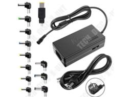 Laptop Power Monitor 1224V carregador universal ajustável com 13 cabeças TECH DISCOUNT