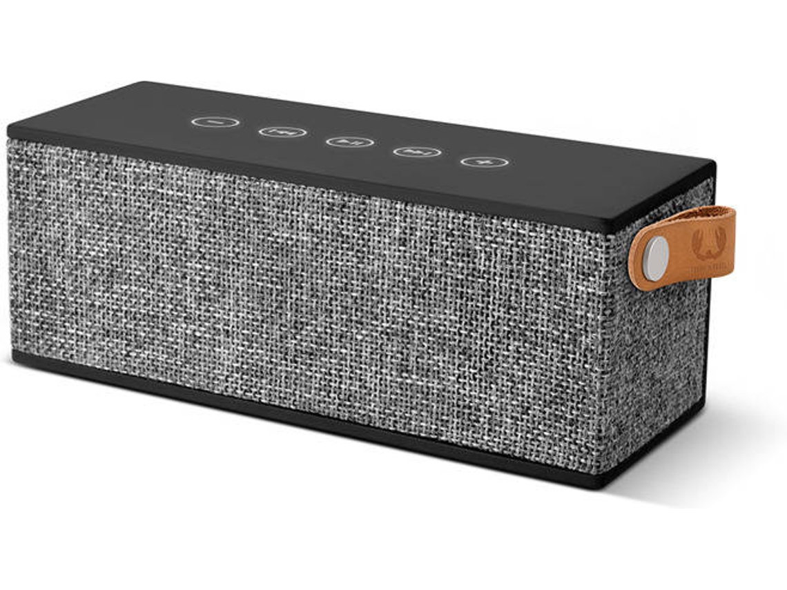 Coluna Bluetooth FRESH 'N REBEL Rockbox Brick Fabric (Preto - 2x6W - Autonomia: Até 20 horas)
