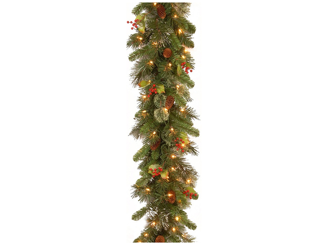 Guirlanda Natal em Rattan, 2,7m com Luzes de LED LAXISCREED