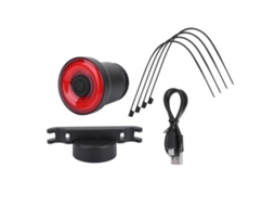 Lanterna Traseira Inteligente Recarregável Via Usb para Bicicleta com Sensor e Função de Freio. BRILVIBERA