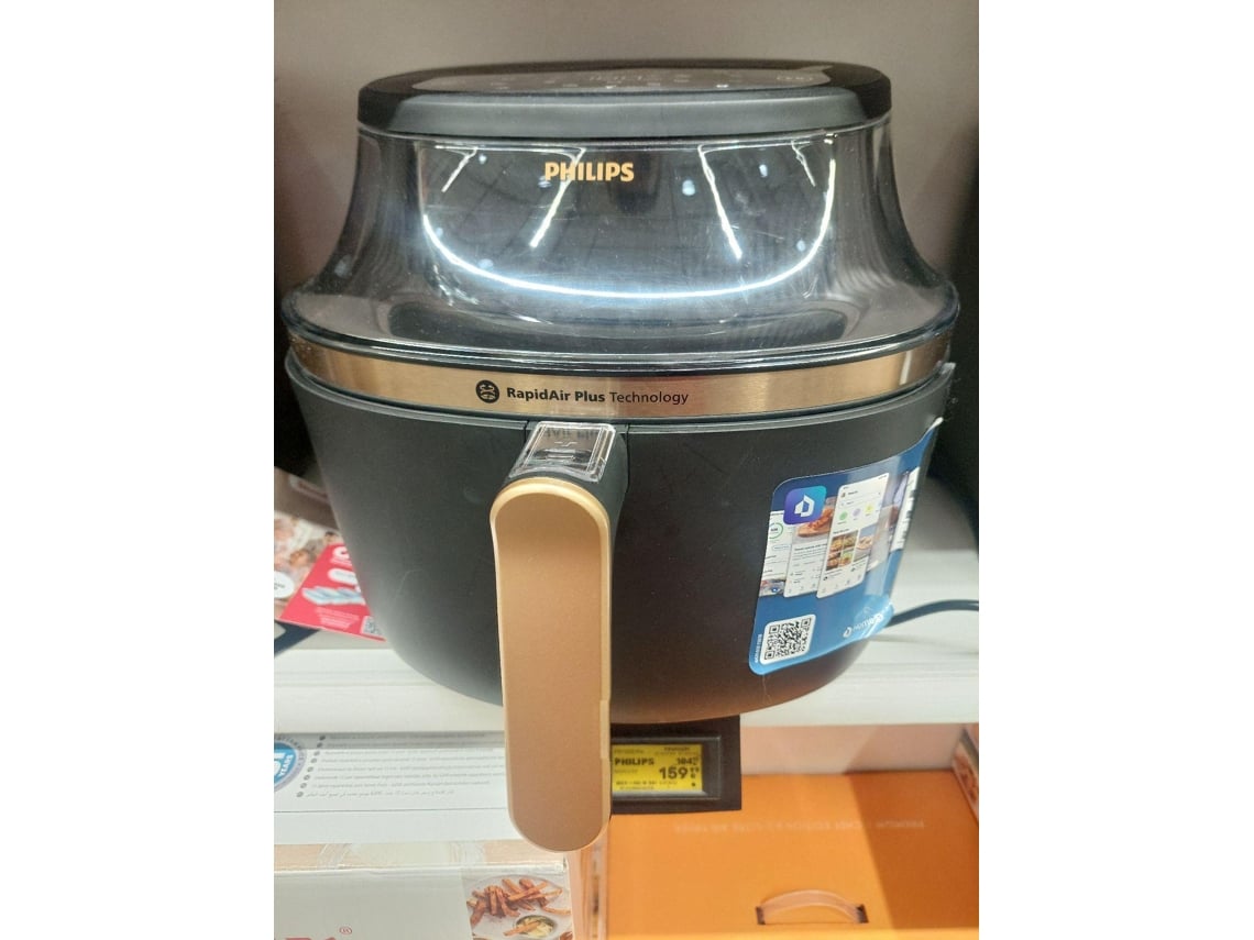 Fritadeira Philips 3000 series NA342/00 (Outlet Caixa Aberta - 7 L - 2000 W - Preto e Dourado)