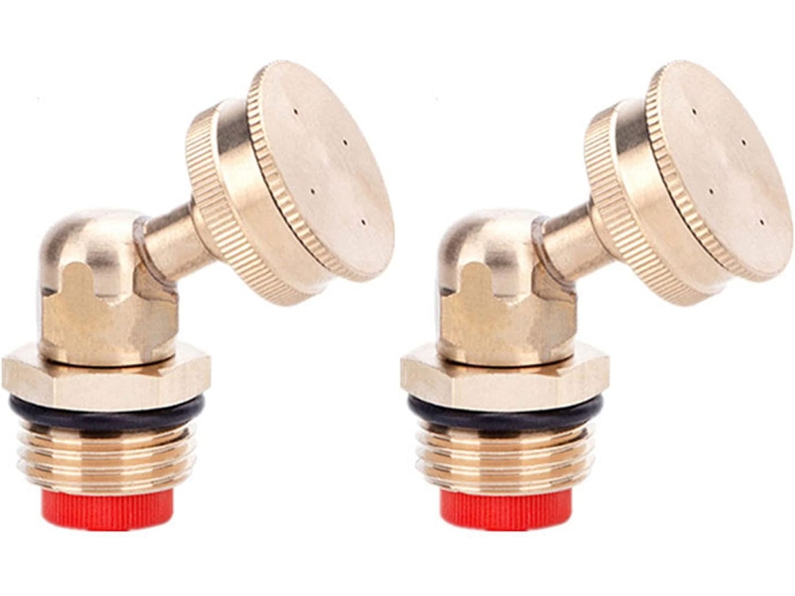 Kit Com 2 Bicos De Mangueira Jardim Reforçados, Latão Para