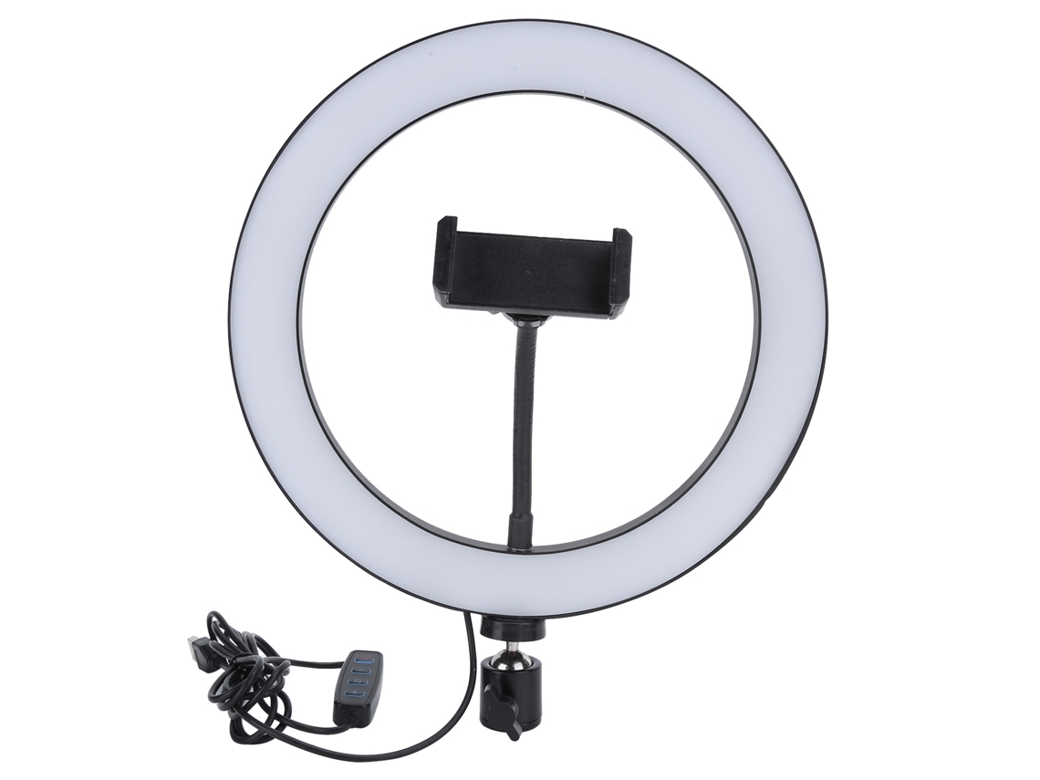 Ring light 260 com luz ajustável três cores de preenchimento de beleza EOOCOO
