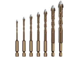Conjunto De Brocas Com Ponta Carboneto Tungstênio, Haste Hexagonal 3 A