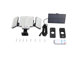 Luz Solar Led 400lm 280leds Bateria 2000mah Ip65 Impermeável Luz De Segurança Exterior