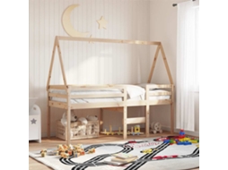 Vidaxl Telhado De Cama Infantil 209x85,5x88 Cm Madeira Pinho Maciça