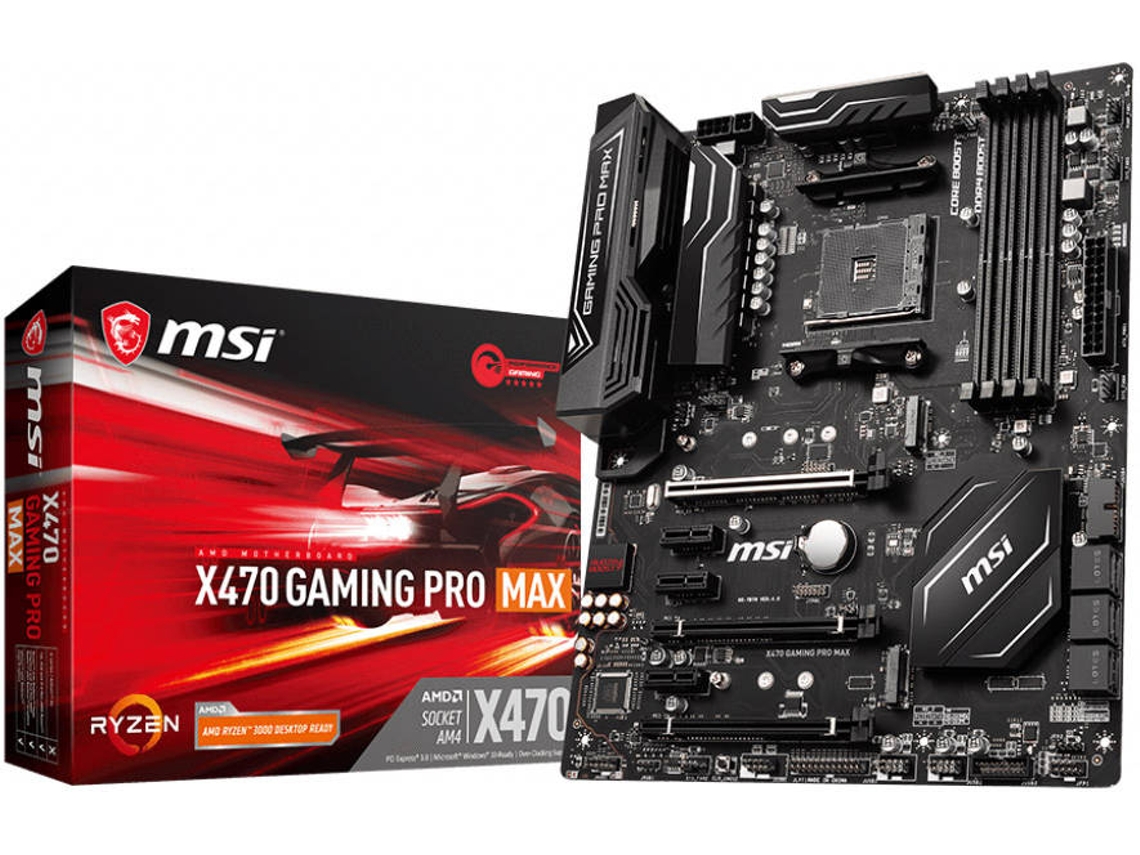 Motherboard MSI X470 Gaming Pro Max (Socket AM4 - AMD X470 - ATX)