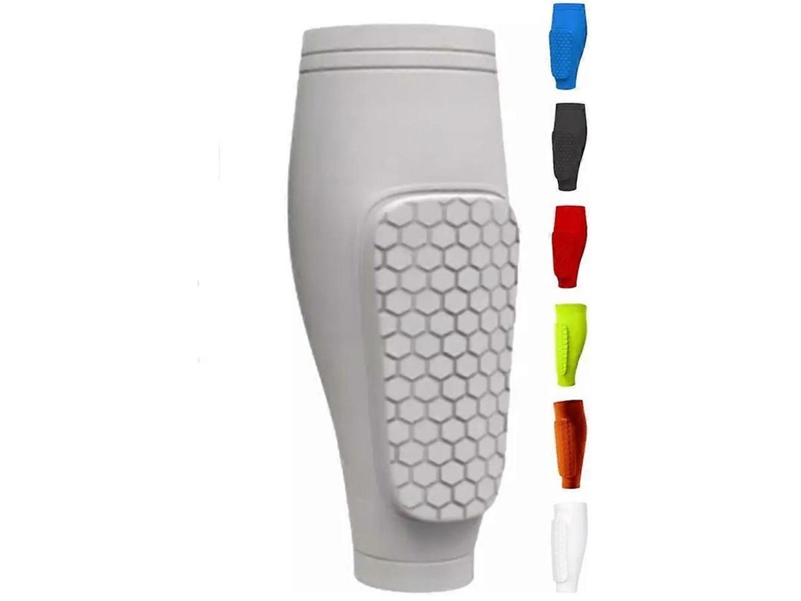 Protetor de Canela Infantil Shindefender com Almofadas Honeycomb Manga Compressiva