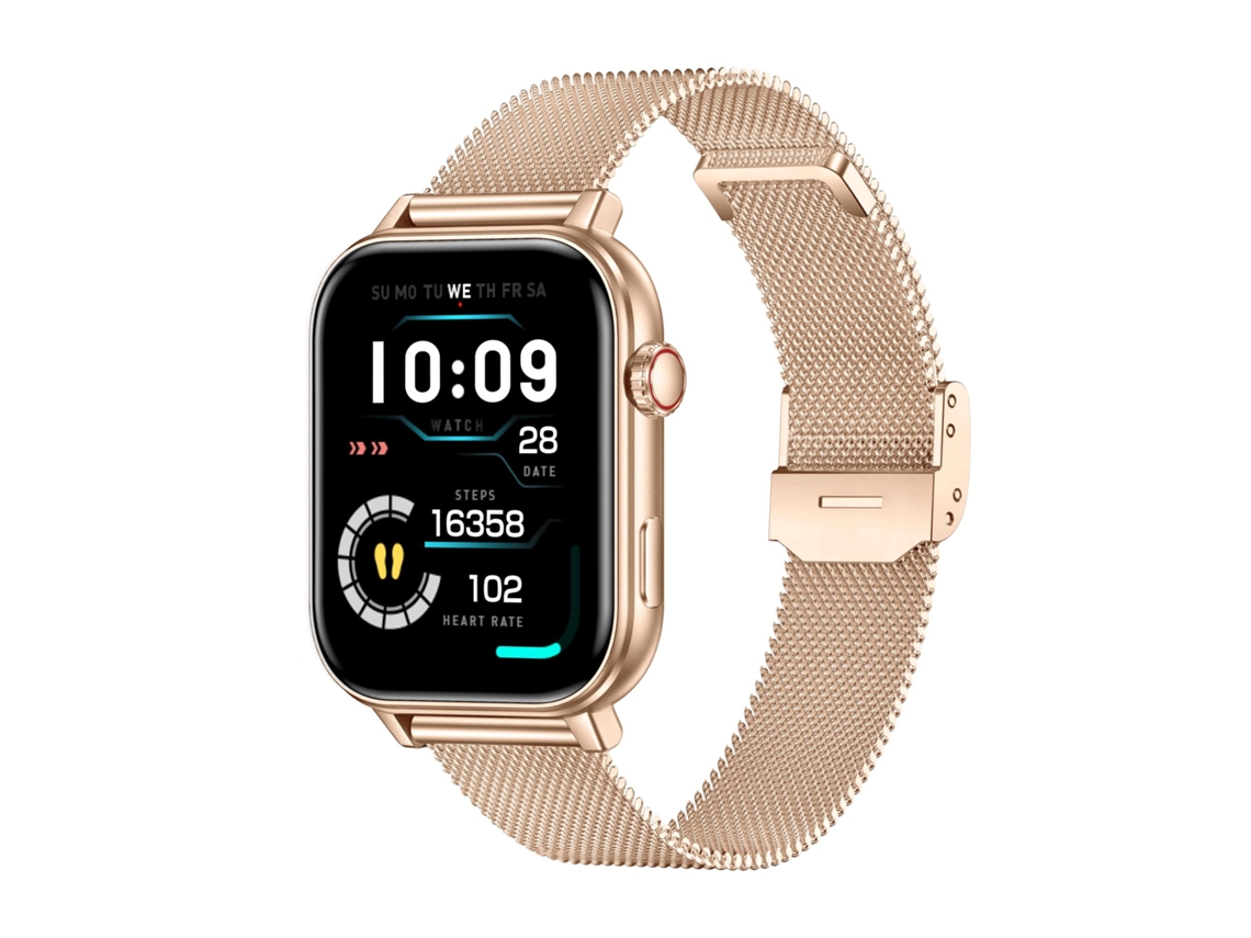 Smartwatch Bisbisous Gps Ecrã 1,83 Polegadas Chamadas Bluetooth 100+ Modos Desportivos Ip68 Dourado
