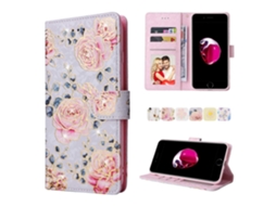 Capa De Couro Com Rfid E Pintura Bronzeadora Para Iphone 7 Plus / 8 Plus