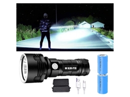 Lanterna P70 3000 10000 Lúmens Led De Alto Desempenho, Preta Aquaforge
