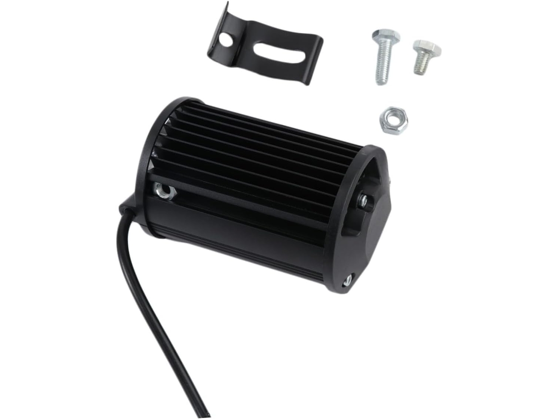 Conjunto de 2 faróis de trabalho LED à prova d'água para carro e motocicleta, Fileira Dupla