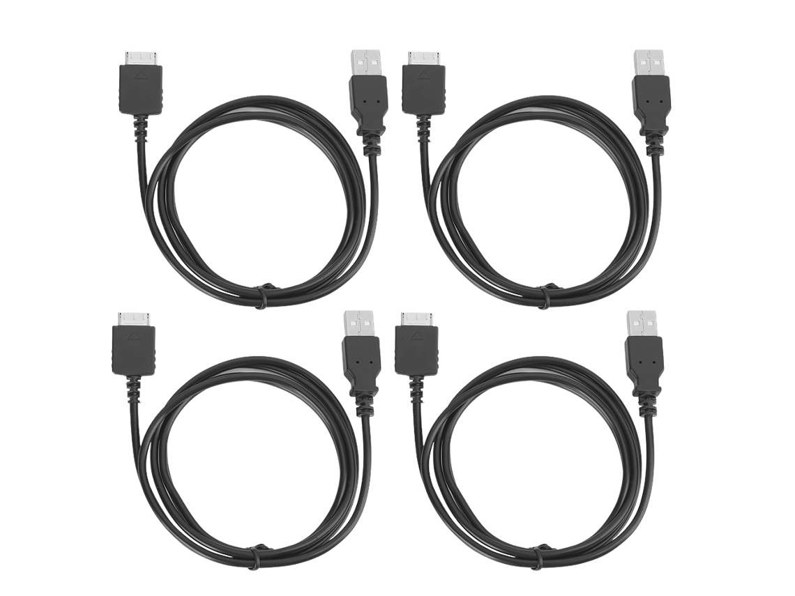 Mali 4pcs Cabo de Dados e Carregamento Pvc para Sony Walkman Mp3 Transmissão Profissional