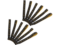 Pulseiras VIP de poliéster para identificação rápida em feiras e eventos, pacote com 50 unidades. Ideais para eventos, brindes e outras ocasiões.