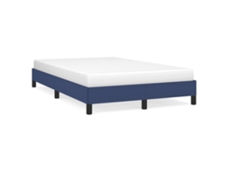 Bed Frame, Bed Frames Vidaxl Azul Tecido (120 X 190 Cm)