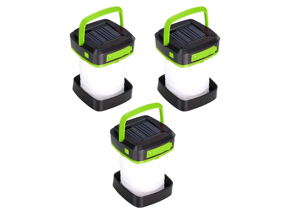 Luz de Acampamento Led Dobrável com Energia Solar Energia Solar Recarregável Luz Portátil Usb.