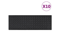 Vidaxl Tapetes Para Degraus De Escada 10 Pcs 25x75 Cm Borracha