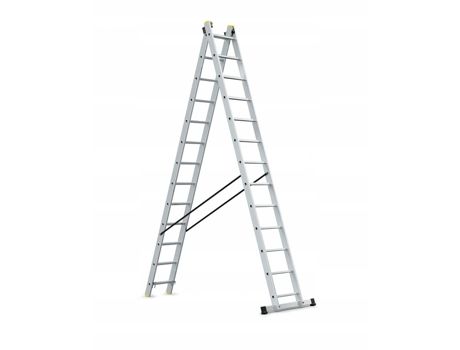 Escada de Alumínio 2x13 150kg Multifuncional 2 Partes Awtools
