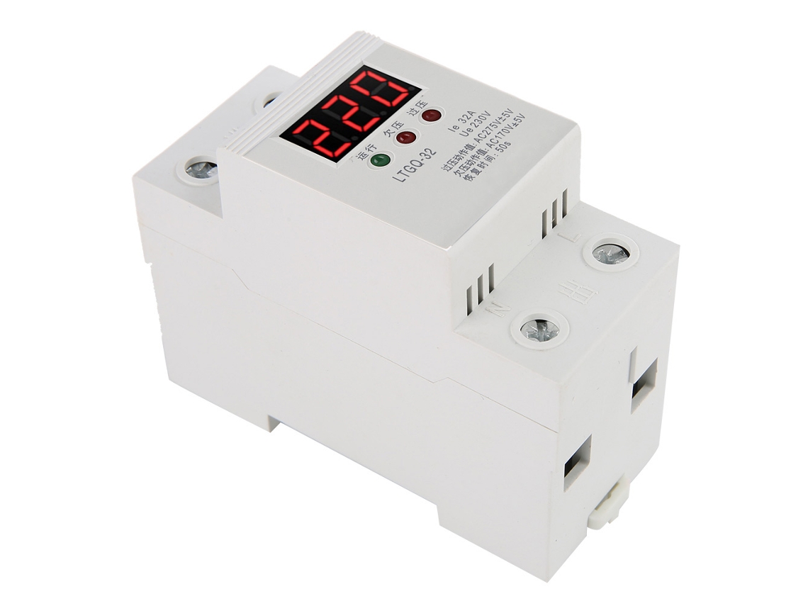 Protector de Voltaje Automático 230v Ca com Reconexão 2p/32a