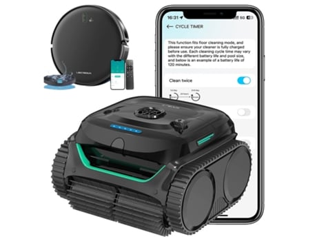 Aspirador Piscina Wybot C2 E Aspiradores Robô Liectroux L200