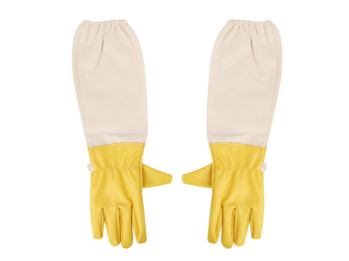 Guantes Anti Abelhas Com Mangas Longas E Punho Elástico Para Apicultores Ferramenta Protetora Tamanho Xl
