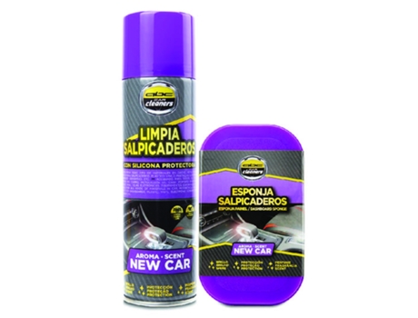 Kit Spray E Esponja P/plásticos Interior Carro Novo Abc Car Cleaners