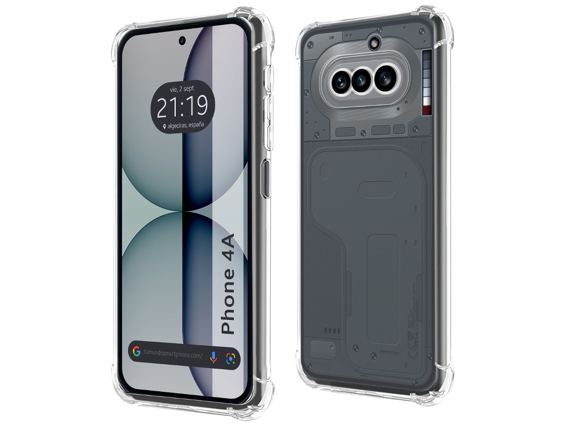 Capa Tumundosmartphone Transparente De Silicone À Prova De Choque Para Nothing Phone 4a 5g