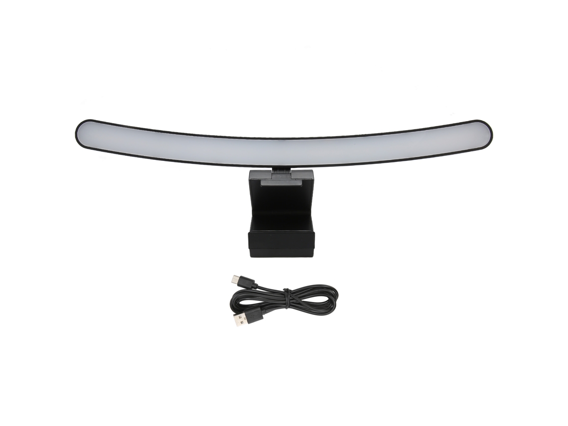 Barra de luz para monitor curvo, regulador de intensidad, 3 temperaturas, control táctil, USB-C, S/MARCA