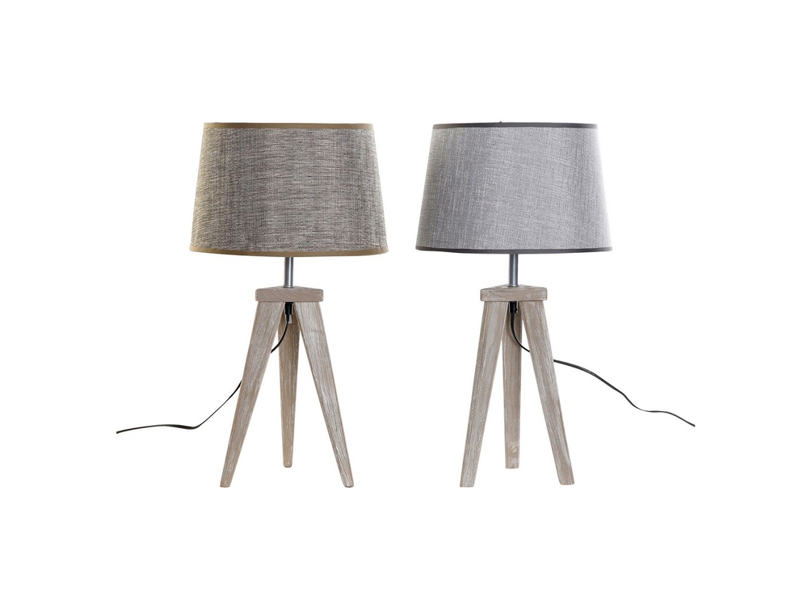 Candeeiro de Mesa DKD HOME DECOR (Madeira)