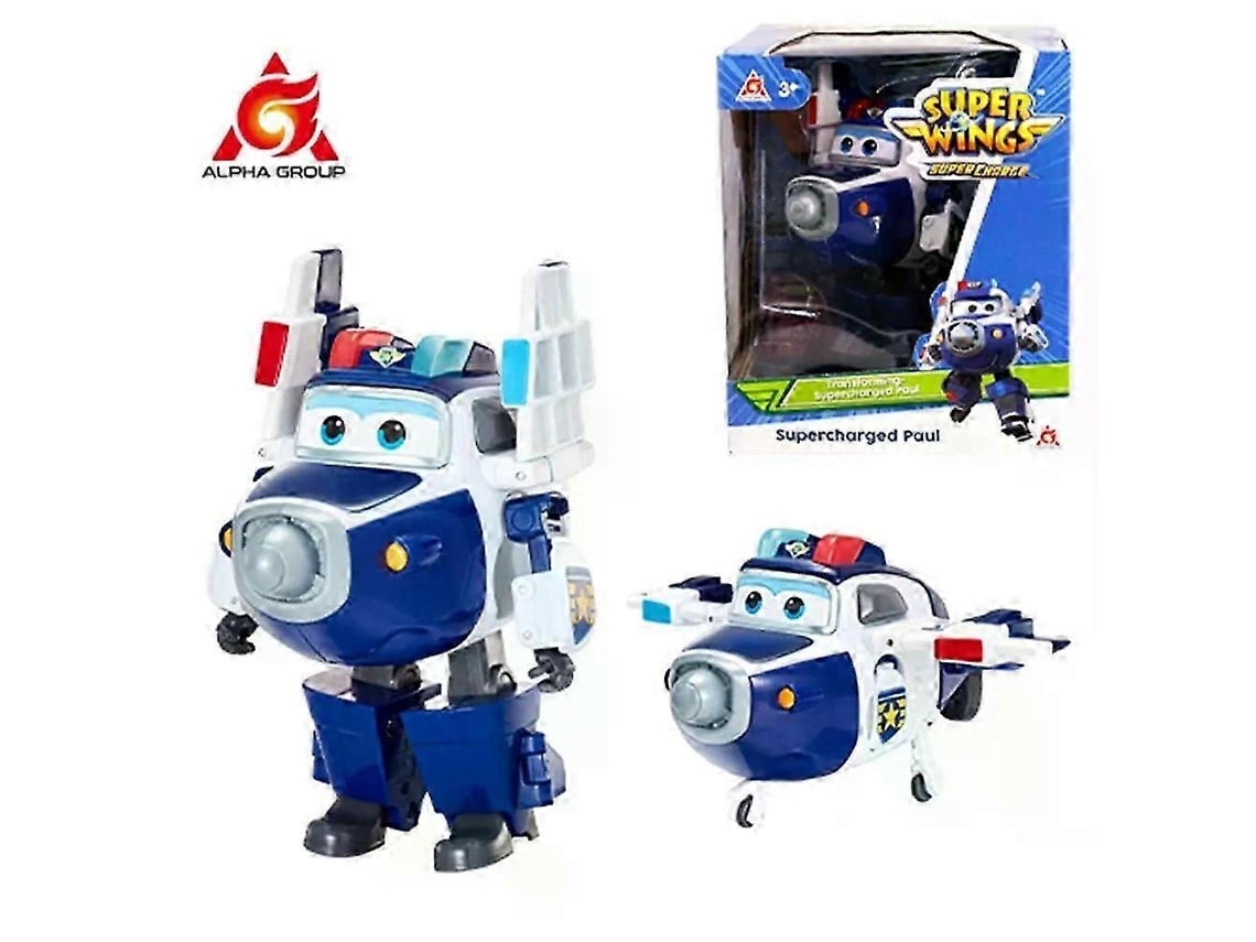 Brinquedo Robô Transformável Super Wings, 5 Polegadas, Transformação Fácil, Para Criançassupercharged Paul