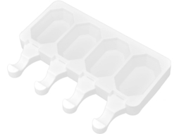 Forma De Silicone Para Sorvete Com Várias Grades, Forma Para Picolé, 4 Grades, Triangular, Reutilizável, Fácil De