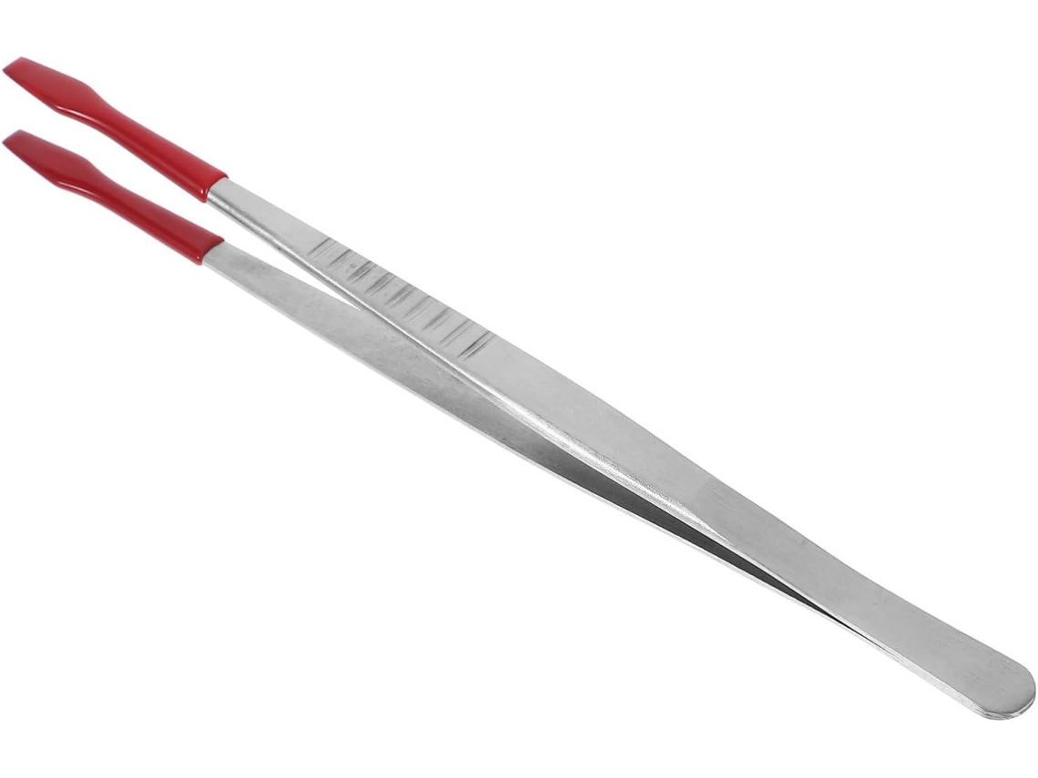 Pinça Operataxis Em Aço Inoxidável Com Pinos De Borracha Antiderrapantes Para Colecionadores Que Manuseiam Moedas E