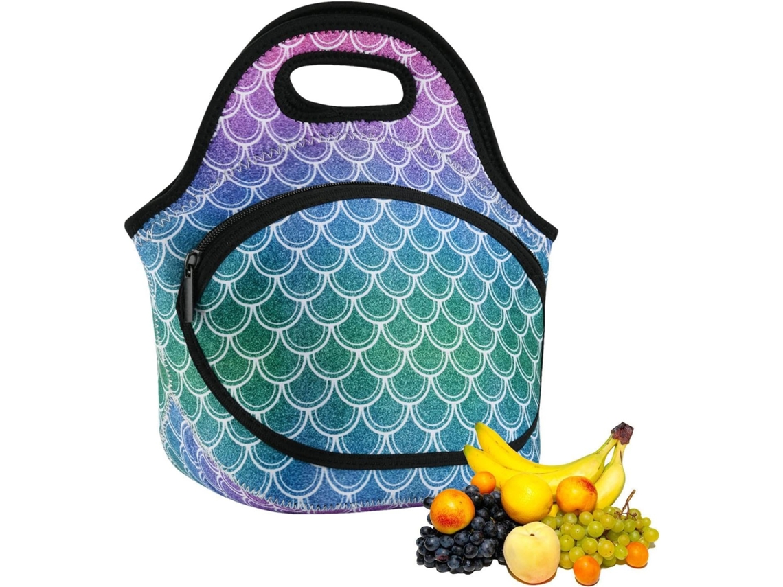 1 Lancheira Escolar, Lancheira Térmica, Lancheira de Neoprene Estampada BRILVIBERA