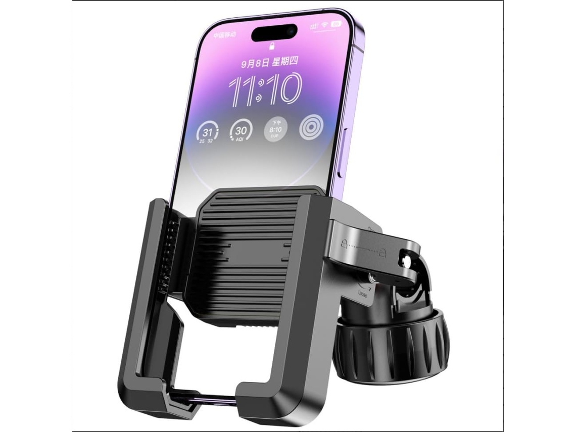 Suporte Para Celular De Motocicleta - compatível Com Câmeras trava Em 1 Segundo Suporte Para Celular De Bicicleta Com Presilha Para Guidão (preto)