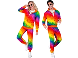 Fato de treino Rainbow Pixel dos anos 70 para adulto
