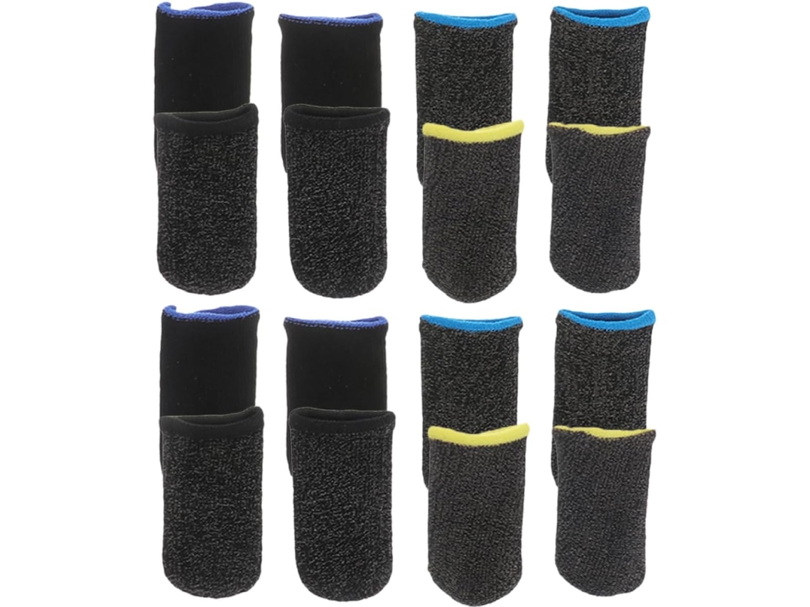 Beavorty Conjunto De 8 Pares Protetores Dedo Respiráveis Para Jogos Mobile, Capas Finas E Antiderrapantes Para Telas