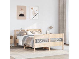 Vidaxl Cama Sem Colchão 160x200 Cm Madeira de Pinho Maciça