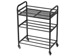 Prateleira de Armazenamento Filamentos 3 Níveis para Impressão 3d Suporte Metal Bobinas Filamento com Rodas 680 X 400 880 Mm Estúdios, Oficinas,