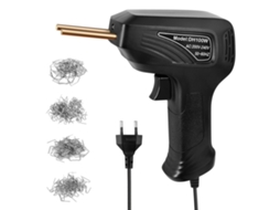 Kit portátil de reparo de rachaduras com máquina de solda plástica, grampeador térmico e luz LED.