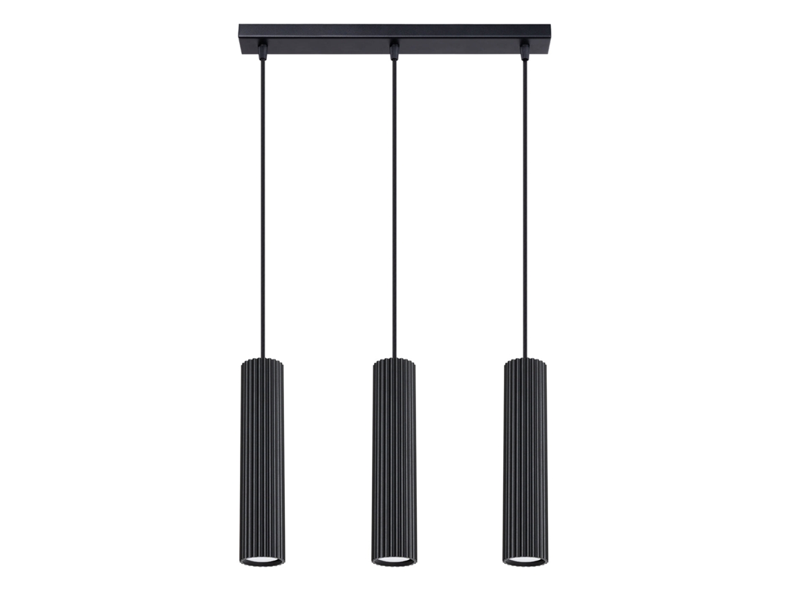Sollux Sl.1575 Karbon Lámpara Colgante 3l Negra