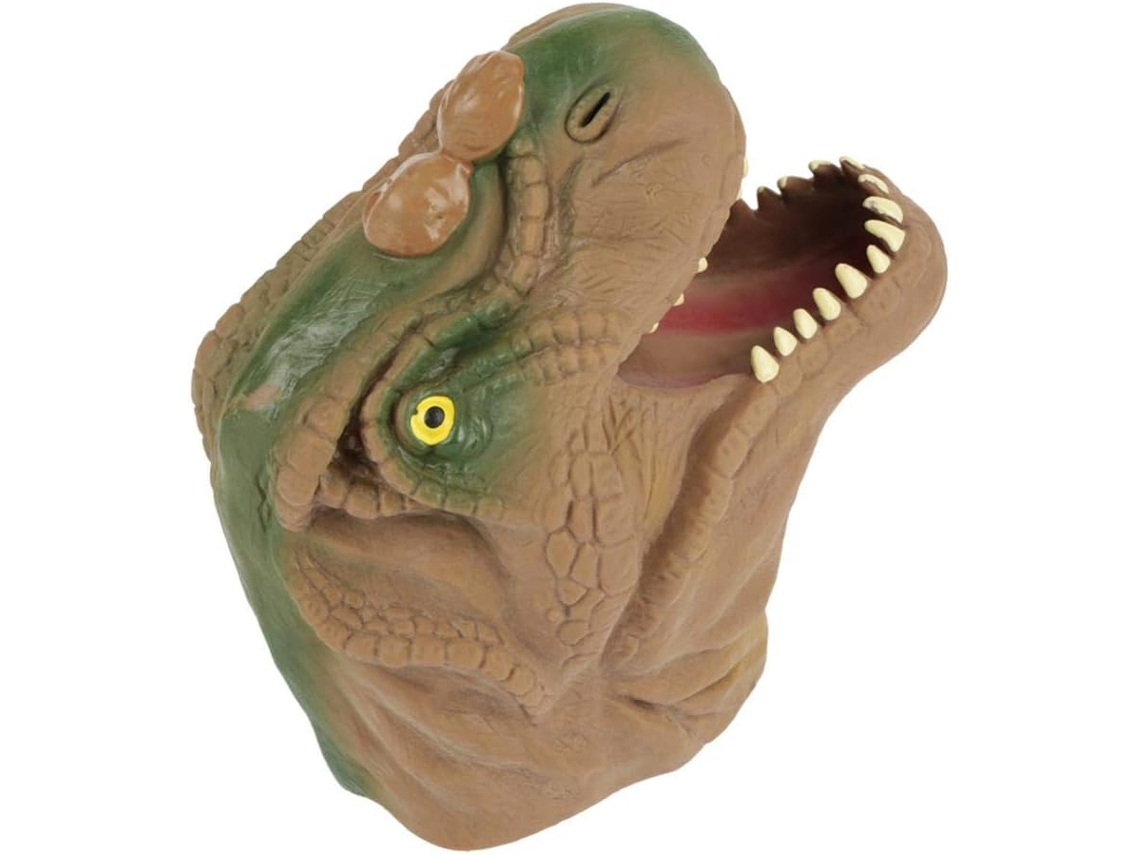 Fantoche De Mão De Dinossauro Plástico Para Crianças, Cor Marrom Igvtrade