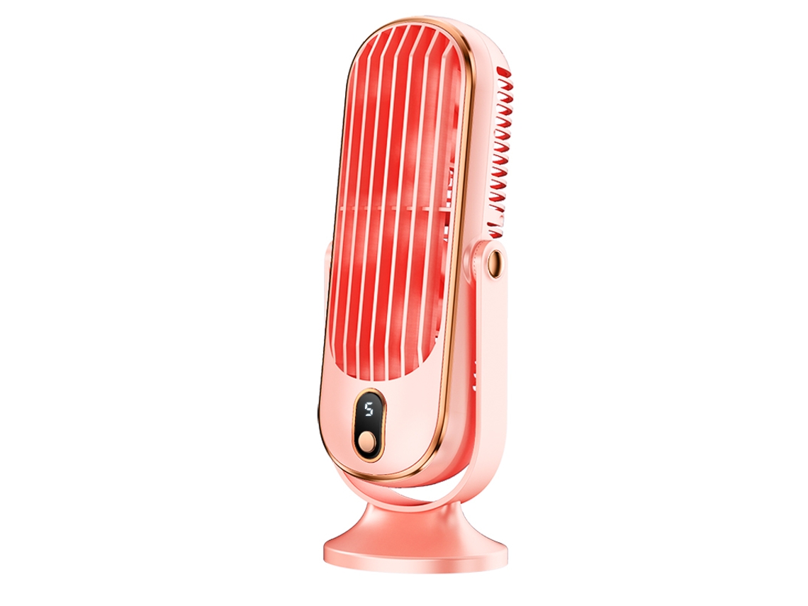 Ventilador de Mesa EIFSON Duplo com Bateria Recarregávelrosa