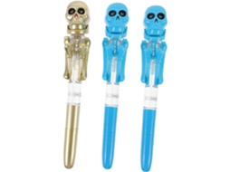 Conjunto De 3 Canetas De Halloween Com Desenhos Animados, Canetas De