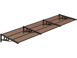 Door Canopy, Door Canopies Vidaxl Preto Policarbonato (297.5 X 90 Cm)
