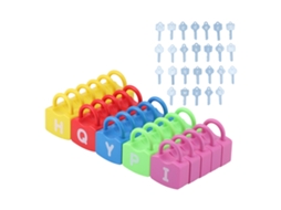Primerox brinquedos Educativos de Letras com Fechaduras para Aprendizado para Crianças 3 Anos+