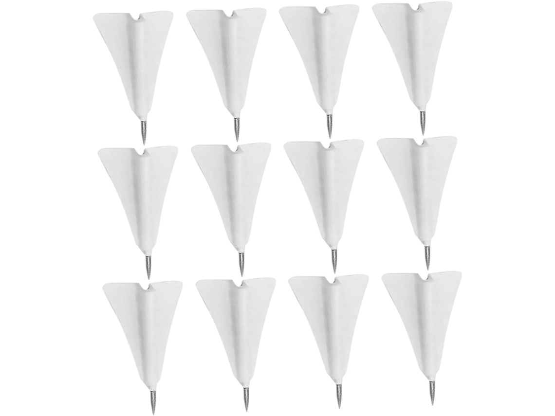 Tidtaleo Tachinhas Criativas, Fácil de Guardar e Portáteis, em Formato Avião de Papel, 12 unidades, Abs e Material Aço