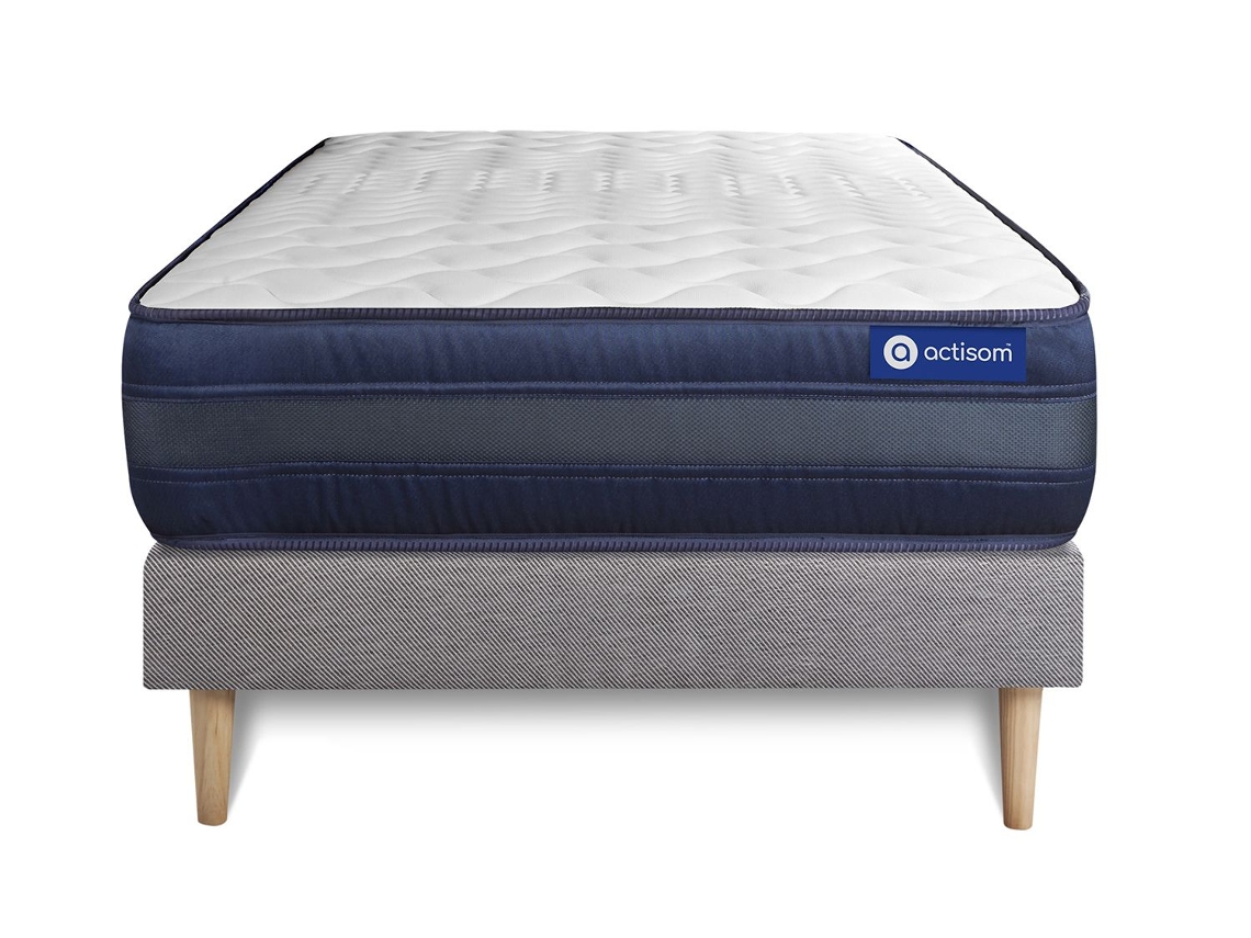 Sommier de Casal Actimemo Tech Memória ACTISOM Espuma com memória Cinzento (90x200)
