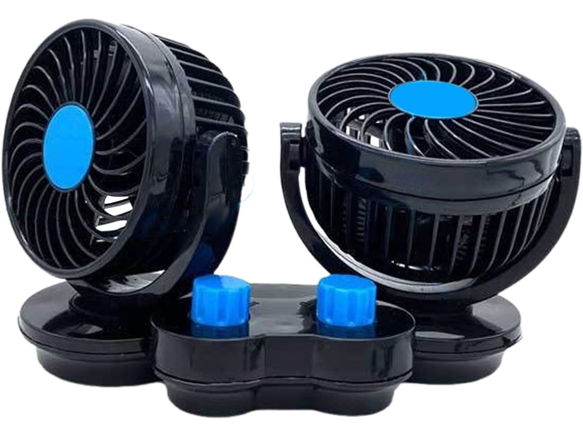 Ventilador De Cabeça Dupla Refrigeração Para Carro